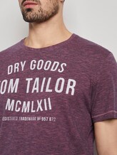 T-Shirt mit Print - Männer - burgundy navy fine stripe T-Shirt mit Print - Männer - burgundy navy fine stripe - 9 - TOM TAILOR