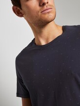Gemustertes T-Shirt - Männer - navy grey minimal print Gemustertes T-Shirt - Männer - navy grey minimal print - 9 - TOM TAILOR