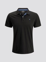 Simple polo shirt - Men - Black Simple polo shirt - Men - Black - 7 - TOM TAILOR
