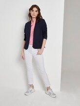 Kurzärmlige Bluse mit Kent-Kragen - Frauen - pink offwhite stripes Kurzärmlige Bluse mit Kent-Kragen - Frauen - pink offwhite stripes - 3 - TOM TAILOR