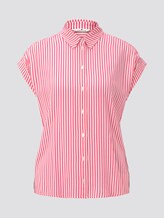 Kurzärmlige Bluse mit Kent-Kragen - Frauen - pink offwhite stripes Kurzärmlige Bluse mit Kent-Kragen - Frauen - pink offwhite stripes - 7 - TOM TAILOR