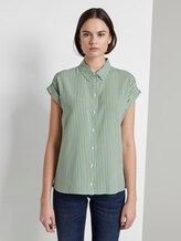 Striped blouse - Women - green offwhite stripes Striped blouse - Women - green offwhite stripes - 1 - TOM TAILOR