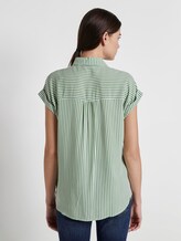 Striped blouse - Women - green offwhite stripes Striped blouse - Women - green offwhite stripes - 2 - TOM TAILOR