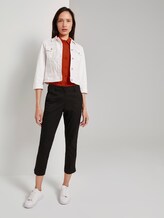 Kurzärmlige Bluse mit Kent-Kragen - Frauen - strong flame orange Kurzärmlige Bluse mit Kent-Kragen - Frauen - strong flame orange - 3 - TOM TAILOR