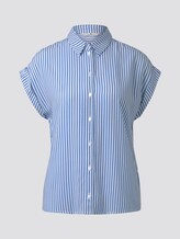 Kurzärmlige Bluse mit Kent-Kragen - Frauen - stripe vertical blue Kurzärmlige Bluse mit Kent-Kragen - Frauen - stripe vertical blue - 7 - TOM TAILOR