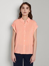 Gestreifte Bluse - Frauen - offwhite melon stripe Gestreifte Bluse - Frauen - offwhite melon stripe - 1 - TOM TAILOR