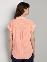 Gestreifte Bluse - Frauen - offwhite melon stripe Gestreifte Bluse - Frauen - offwhite melon stripe - 2 - TOM TAILOR