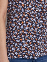 Striped blouse - Women - navy floral design Striped blouse - Women - navy floral design - 10 - TOM TAILOR