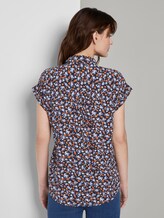 Striped blouse - Women - navy floral design Striped blouse - Women - navy floral design - 2 - TOM TAILOR