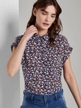 Striped blouse - Women - navy floral design Striped blouse - Women - navy floral design - 5 - TOM TAILOR