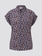 Striped blouse - Women - navy floral design Striped blouse - Women - navy floral design - 7 - TOM TAILOR