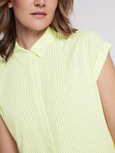 Kurzärmlige Bluse mit Kent-Kragen - Frauen - yellow white vertical stripe Kurzärmlige Bluse mit Kent-Kragen - Frauen - yellow white vertical stripe - 9 - TOM TAILOR