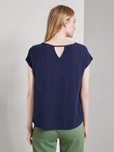 overhemd met sleutelgat opening aan de achterkant - Vrouwen - True Dark Blue overhemd met sleutelgat opening aan de achterkant - Vrouwen - True Dark Blue - 2 - TOM TAILOR Denim