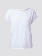Shirt mit Schlüsselloch-Öffnung hinten - Frauen - White Shirt mit Schlüsselloch-Öffnung hinten - Frauen - White - 7 - TOM TAILOR Denim