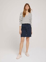Rock mit Knopfleiste - Frauen - Real Navy Blue Rock mit Knopfleiste - Frauen - Real Navy Blue - 3 - TOM TAILOR