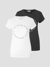 T-Shirt im Doppelpack - Frauen - Shale Grey Melange T-Shirt im Doppelpack - Frauen - Shale Grey Melange - 7 - TOM TAILOR Denim