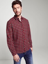 Kariertes Hemd - Männer - red navy check Kariertes Hemd - Männer - red navy check - 5 - TOM TAILOR