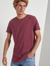 T-Shirt mit Logo-Stickerei - Männer - Deep Burgundy Melange T-Shirt mit Logo-Stickerei - Männer - Deep Burgundy Melange - 5 - TOM TAILOR Denim