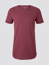 T-Shirt mit Logo-Stickerei - Männer - Deep Burgundy Melange T-Shirt mit Logo-Stickerei - Männer - Deep Burgundy Melange - 7 - TOM TAILOR Denim