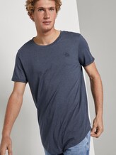 T-shirt met logoborduurwerk - Mannen - Agate Stone Blue Melange T-shirt met logoborduurwerk - Mannen - Agate Stone Blue Melange - 5 - TOM TAILOR Denim