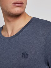 T-shirt met logoborduurwerk - Mannen - Agate Stone Blue Melange T-shirt met logoborduurwerk - Mannen - Agate Stone Blue Melange - 9 - TOM TAILOR Denim