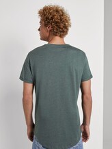 T-Shirt mit Logo-Stickerei - Männer - dark gable green melange T-Shirt mit Logo-Stickerei - Männer - dark gable green melange - 2 - TOM TAILOR Denim