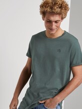 T-Shirt mit Logo-Stickerei - Männer - dark gable green melange T-Shirt mit Logo-Stickerei - Männer - dark gable green melange - 5 - TOM TAILOR Denim