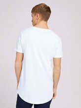 T-Shirt mit Logo-Stickerei - Männer - White T-Shirt mit Logo-Stickerei - Männer - White - 2 - TOM TAILOR Denim