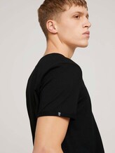 T-Shirt mit Logo-Stickerei - Männer - Black T-Shirt mit Logo-Stickerei - Männer - Black - 9 - TOM TAILOR Denim