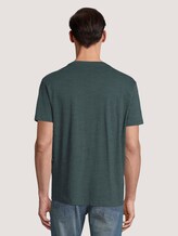 T-Shirt im Mélange-Look - Männer - dark gable green new space dye T-Shirt im Mélange-Look - Männer - dark gable green new space dye - 2 - TOM TAILOR Denim