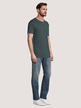 T-Shirt im Mélange-Look - Männer - dark gable green new space dye T-Shirt im Mélange-Look - Männer - dark gable green new space dye - 3 - TOM TAILOR Denim