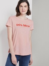 T-Shirt mit Schrift-Print - Frauen - Summer Lotus T-Shirt mit Schrift-Print - Frauen - Summer Lotus - 5 - TOM TAILOR