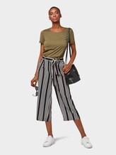 T-Shirt mit Schnürung - Frauen - Dry Greyish Olive T-Shirt mit Schnürung - Frauen - Dry Greyish Olive - 3 - TOM TAILOR