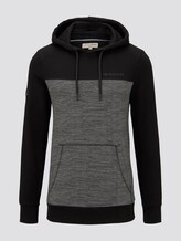 Hoody mit Teilungsnaht - Männer - grey melange structure print Hoody mit Teilungsnaht - Männer - grey melange structure print - 7 - TOM TAILOR Denim