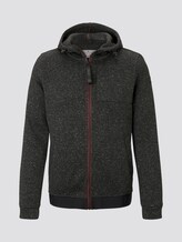 Gebreid jack met capuchon - Mannen - dark grey light grey mouline Gebreid jack met capuchon - Mannen - dark grey light grey mouline - 7 - TOM TAILOR