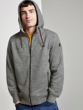 Gefütterte Strickjacke mit Kapuze - Männer - Black Grey White Mouline Gefütterte Strickjacke mit Kapuze - Männer - Black Grey White Mouline - 5 - TOM TAILOR