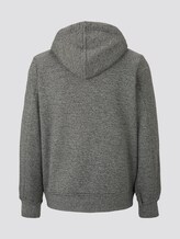 Gefütterte Strickjacke mit Kapuze - Männer - Black Grey White Mouline Gefütterte Strickjacke mit Kapuze - Männer - Black Grey White Mouline - 8 - TOM TAILOR