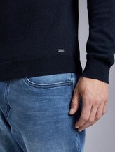 Sweater mit Kaschmir-Anteil - Männer - Knitted Navy Melange Sweater mit Kaschmir-Anteil - Männer - Knitted Navy Melange - 9 - TOM TAILOR