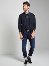 Strickjacke mit Stehkragen - Männer - Sky Captain Blue Strickjacke mit Stehkragen - Männer - Sky Captain Blue - 3 - TOM TAILOR