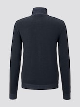 Strickjacke mit Stehkragen - Männer - Sky Captain Blue Strickjacke mit Stehkragen - Männer - Sky Captain Blue - 8 - TOM TAILOR