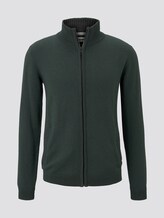Strickjacke mit Stehkragen - Männer - wood lake green Strickjacke mit Stehkragen - Männer - wood lake green - 7 - TOM TAILOR