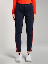 Jogging bottoms with satin stripes - Women - Real Navy Blue Jogging bottoms with satin stripes - Women - Real Navy Blue - 1 - TOM TAILOR Denim