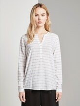 Karierte Bluse - Frauen - white grey structured check Karierte Bluse - Frauen - white grey structured check - 1 - TOM TAILOR Denim