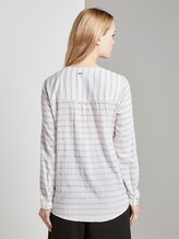 Karierte Bluse - Frauen - white grey structured check Karierte Bluse - Frauen - white grey structured check - 2 - TOM TAILOR Denim