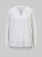 Karierte Bluse - Frauen - white grey structured check Karierte Bluse - Frauen - white grey structured check - 7 - TOM TAILOR Denim