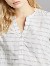 Karierte Bluse - Frauen - white grey structured check Karierte Bluse - Frauen - white grey structured check - 9 - TOM TAILOR Denim