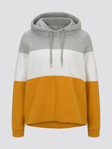 Hoody with colour blocking - Women - yellow coloblock Hoody with colour blocking - Women - yellow coloblock - 7 - TOM TAILOR Denim