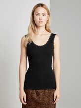 Top mit Spitzen-Details - Frauen - Deep Black Top mit Spitzen-Details - Frauen - Deep Black - 1 - TOM TAILOR Denim