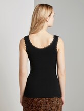 Top mit Spitzen-Details - Frauen - Deep Black Top mit Spitzen-Details - Frauen - Deep Black - 2 - TOM TAILOR Denim