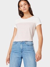 Gestreiftes T-Shirt - Frauen - off white rose stripe Gestreiftes T-Shirt - Frauen - off white rose stripe - 5 - TOM TAILOR Denim